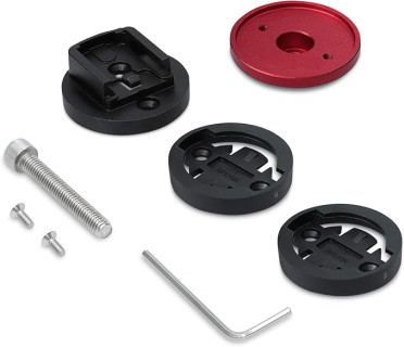 kwmobile 1x Bicycle Mount Compatible with Garmin Edge/Bryton Rider/CatEye - Set of 1 Top Cap Mounts for Bike GPS Navigation
