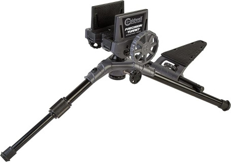 Caldwell Precision Turret Rest with Adjustable Ambidextrous Swivel Design and Detachable Magazine Rest with Pistol Grip Attachment for Rifles, Shot Stabilization, and Target Shooting
