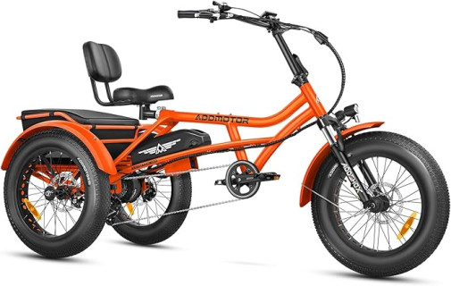 ADDMOTOR ARISETAN Electric Trike for Adults, 750W Rear Motor Electric Tricycle, 85MI 48V 20AH UL2849 Etrike, 380lbs, Semi-Recumbent Three Wheel Electric Bike for Seniors, Parking Brake & Differential