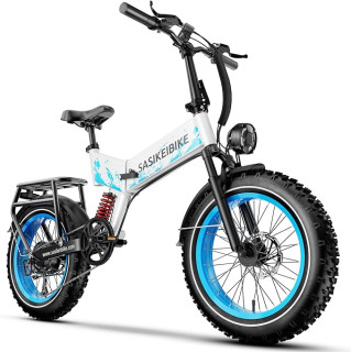 1500W Folding Electric Bike for Adults Full Suspension,52v 20AH Electric Dirt Bike with 20
