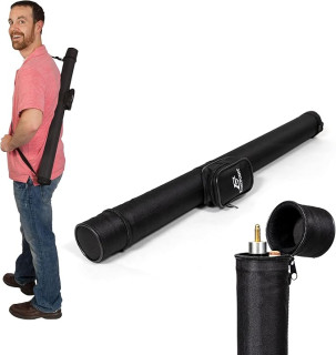 EastPoint Sports Billiards Equipment & Felt-Lined Pool Cue Case for Carrying 2-Piece Cue Sticks up to 58 Inches