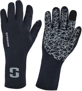 Striker Unisex Stealth Waterproof Breathable Outdoor Fishing Gloves with Extended Cuff & Tech Touch Index Fingertip