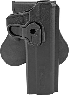 BOOMSTICK Glock Swivel Paddle Holster - Tactical Right-Hand Quick Draw, 360° Adjustable, Fits 1911 Pistols, Lightweight, Black