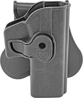 BOOMSTICK Glock Swivel Paddle Holster, Tactical Right-Hand Quick Draw, 360° Adjustable, Fits Models 17, 22, 23, 31, 32, 34, 35, Lightweight, Black