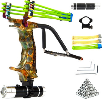 Stainless Hunting Slingshot High Velocity Catapult Slingshots Most Powerful Professional Outdoor Slingshots