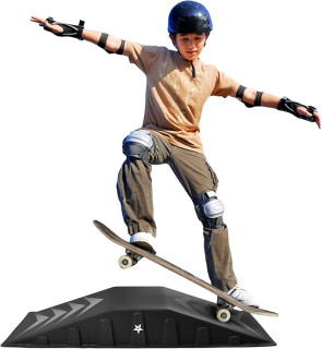 Yes4All Single-Piece Skateboard Ramp, Bike Ramp, Skate Ramp - Durable & Designed for Beginners, Capacity 220Lbs - 44