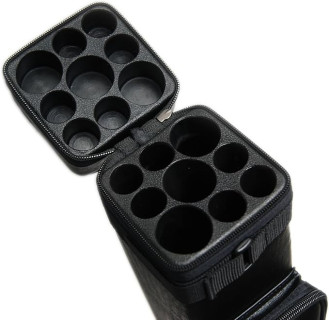 HAN'S DELTA 3B6S Hard 3x6 Pool Cue Case - Billiard Stick Carrying Case - 3 Butt 6 Shaft, (Several Colors Available)