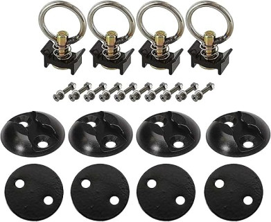 US Cargo Control L Track Tie Down System, Perfect for Use As Anchor Points in Truck Beds or Trailers to Tie Down Your UTV, ATV, Motorcycle, Snowmobile Or Lawnmower, 22 Piece Kit, Pallet of 840