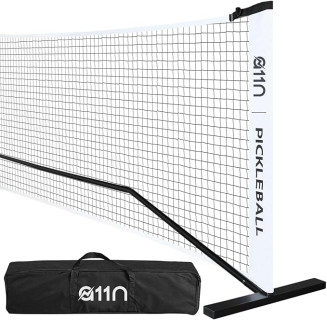 A11N SPORTS Portable Pickleball Net System, Regulation Size with Metal Frame and PE Net, Includes Carrying Bag