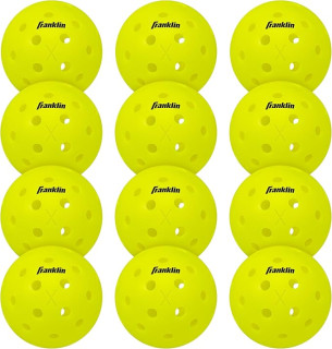 Franklin Sports X-40 Outdoor Pickleballs - Official Ball of USA Pickleball, APP Tour + Pickleball US Open - 3 Packs, 12 Packs, 36 Pickleball Buckets, 50, 100 + 400 Bulk Packs of Regulation Pickleballs