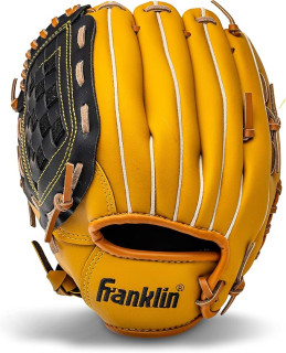 Franklin Sports Baseball + Softball Gloves - Field Master Adult + Youth Baseball + Softball Gloves - Right Hand + Left Hand Gloves - Infield + Outfield Mitts - Multiple Sizes + Colors