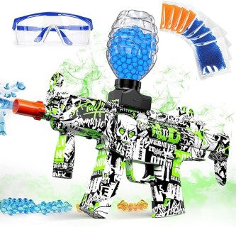 Anstoy Gel Ball Blaster, Splat Gun Toy Automatic Activities-Shooting Team Game, Christmas, Halloween, Birthday Gifts for Ages 14+ (Green)