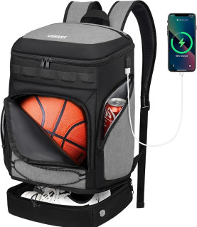 Basketball Backpack Basketball Bag Large Sports Bag with Separate Ball holder & Shoes compartment, Best for Basketball, Soccer,Volleyball,Gym