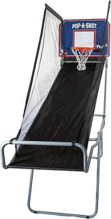 Pop-A-Shot - Pop-Up Game | Arcade Basketball Inside, Out, and On The Go | Infrared Sensor Scoring | 3 Balls | Foldable, Portable, Tote Bag Included
