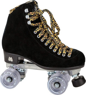 Moxi Panther Roller Skates - Fun and Fashionable Womens Roller Skates | Black Suede