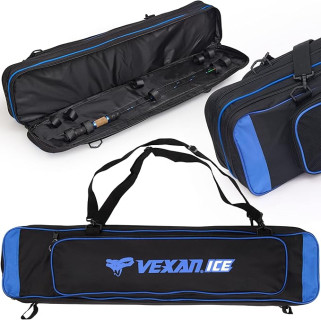 Vexan Ice Fishing Rod Case - Water-Resistant Ice Fishing Tackle Bag, Ice Rod Case - 36