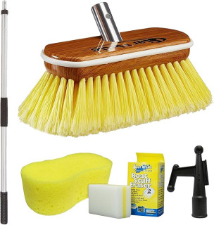 STAR BRITE Premium Brush Combo Comes With Heavy Duty Extending 3' - 6' Handle with 8