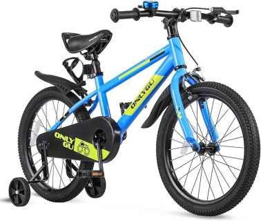 Stylish Kids Bike for Ages 4-9 - Easy Assembly Safe & Stable Ride, 16-18 Inch Wheels, Vibrant Colors, Includes Training Wheels