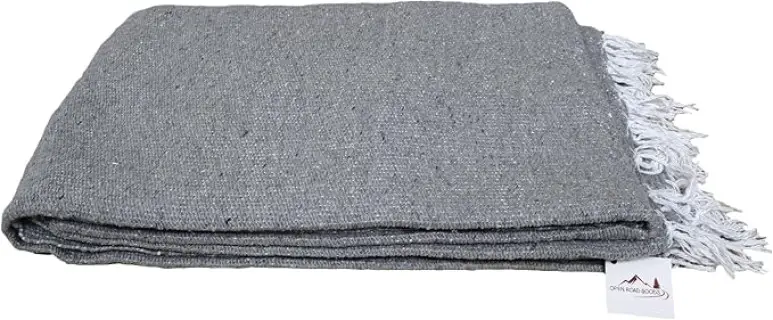 Handmade Solid Color Yoga Blanket - Thick Mexican Blanket or Throw - Made for Yoga!