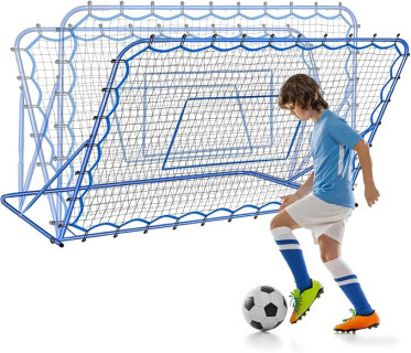 Soccer Rebounder Net, Quick-Switch Angle Soccer Training for Control, Passing Practice, Easy Setup Rebounder Gifts Aids & Equipment for Kids,Teens & Adults