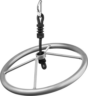 Slackers Ninja-Spinner Wheel - Outdoor Ninja Warrior Training Equipment for Kids - Easily Attaches to Your Ninjaline Obstacle Course - The Prefect Addition to Your Outdoor Play Equipment!