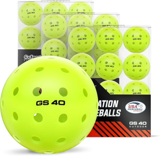GoSports GS 40 Pickleball Balls - 4, 12, or 36 Pack of Regulation USAPA Pickleballs