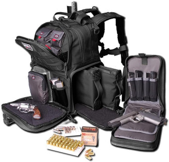 G Outdoors Tactical Range Backpack, Black, Large
