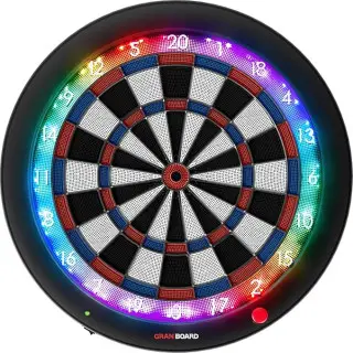 Gran Board 3s LED Bluetooth Dartboard(Blue) with Special Bracket