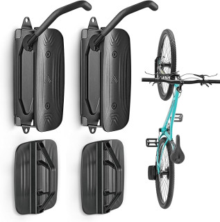 MONTEK Swivel Bike Wall Mount, Bike Hangers for Garage, Wall Mount Bike Rack, Space Saving Wall Bike Rack, Vertical Bike Rack Holds up to 66lbs,2 Pack