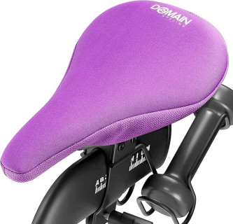 Gel Bike Seat Cushion- Secure Peloton Fit for Smooth Stable Rides- Non-Slip Bicycle Seat Cushion for Exercise Bikes, Padded Bike Cushion Seat Cover for Men or Women Comfort, 10.5”x7”