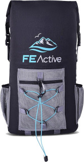 FE Active Waterproof 35L Insulated Cooler Backpack with Dry Ice Storage - Versatile for Camping, Beach & Fishing - Designed in California, USA - Back Pack Cooler - Waterproof Fishing Backpack