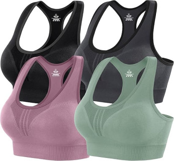 Heathyoga High Impact Sports Bras for Women High Support Padded Sports Bra Workout Bras for Women Racerback Bra for Yoga