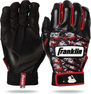 Franklin Sports MLB Youth Batting Gloves - Digitek Camo Baseball + Softball - Premium Leather - Many Sizes + Colors - Youth