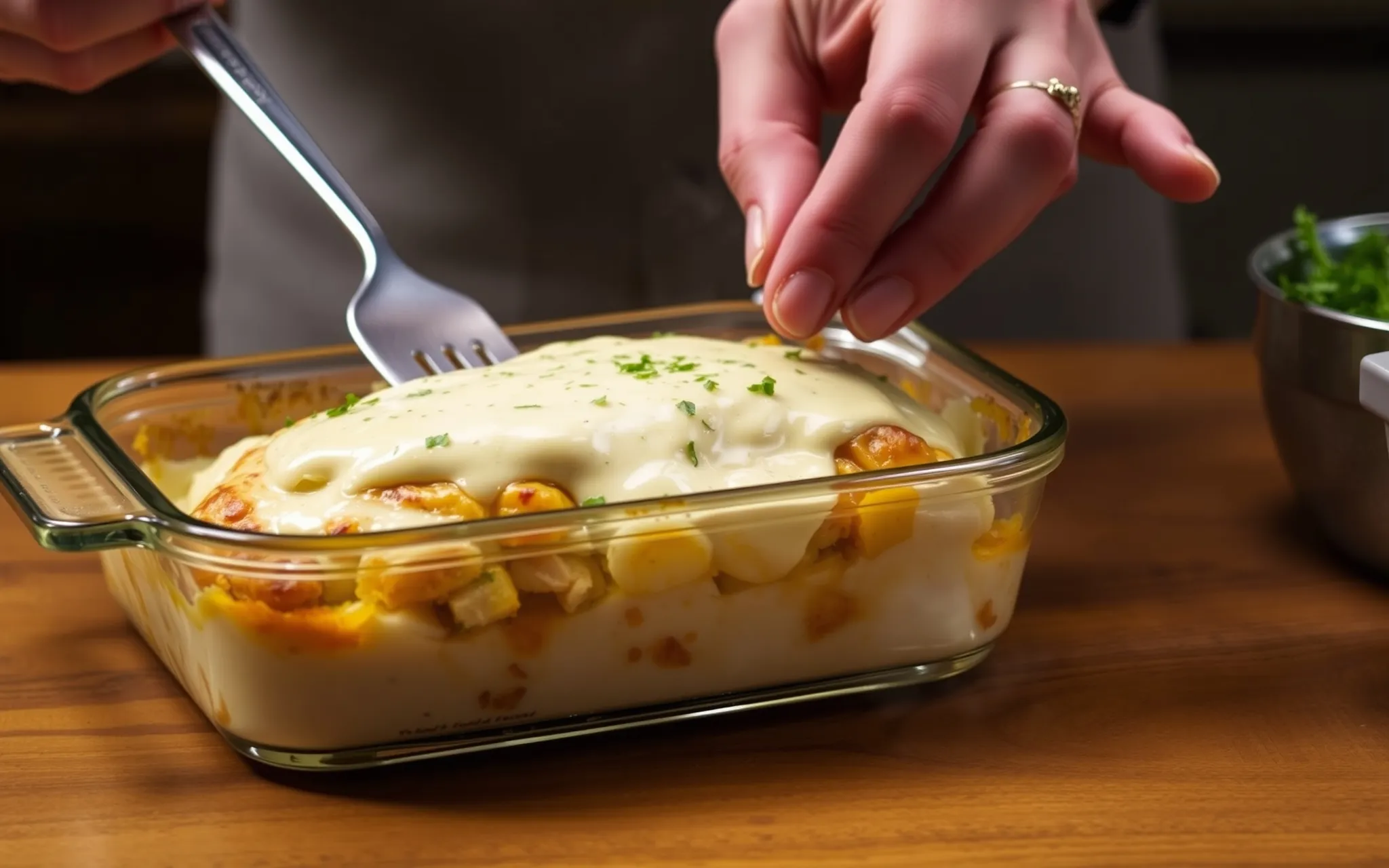 Alfredo Chicken Bake Recipe Photo