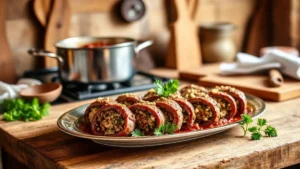 Beef Braciole (Stuffed Italian Beef Roll) Recipe Photo