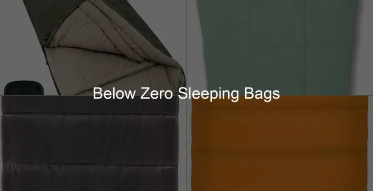 Photo of Below Zero Sleeping Bags