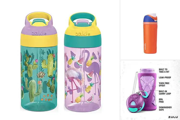 Detailed view of Best 16 Oz Kids Bottle With Carry Loop