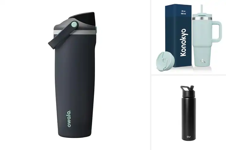 Detailed view of Best 30-Ounce Insulated Bottles: All-Day Ice, Zero Leaks