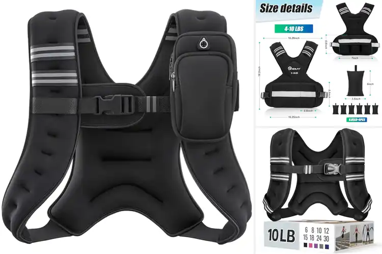 Detailed view of Best 6Lb To 30Lb Weight Vest