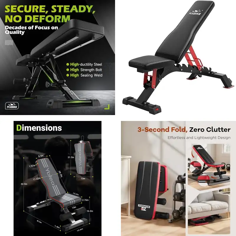 Top 10 Adjustable Weight Benches for Home Workouts