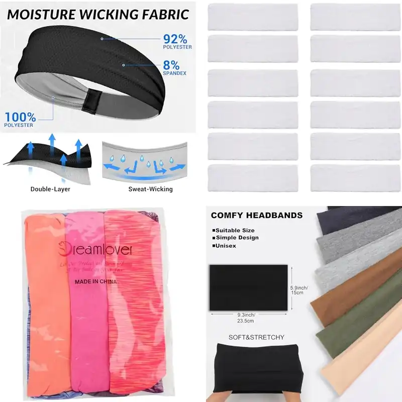 10 Best Athletic Headbands for Sweat-Free Workouts