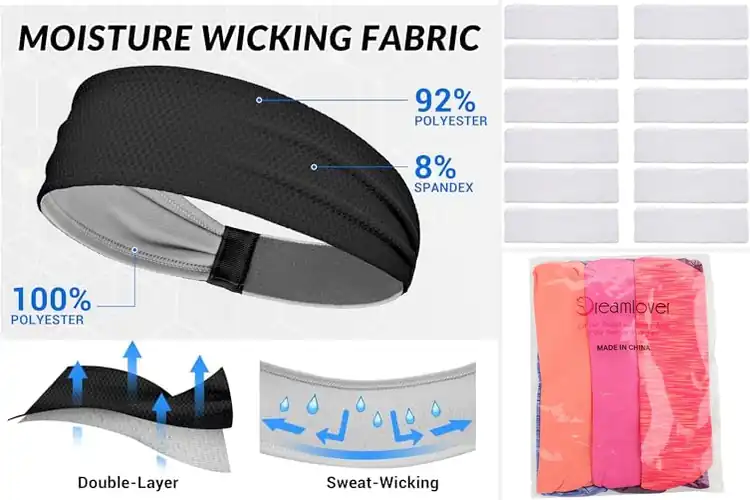 Detailed view of 10 Best Athletic Headbands for Sweat-Free Workouts