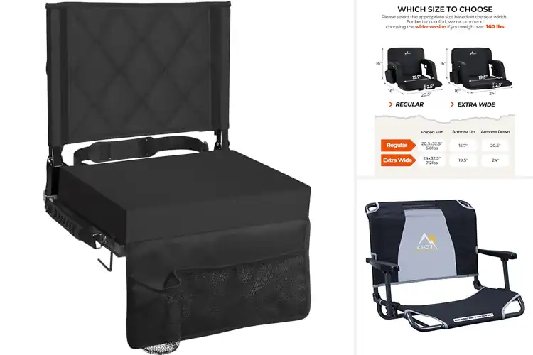 Detailed view of 10 Best Bleacher Chairs for Ultimate Comfort