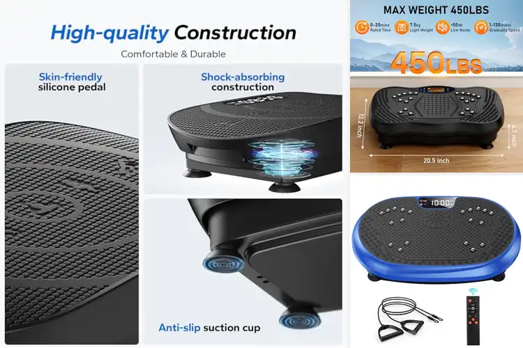 Detailed view of 10 Best Bluetooth Vibration Plates for Easy Weight Loss