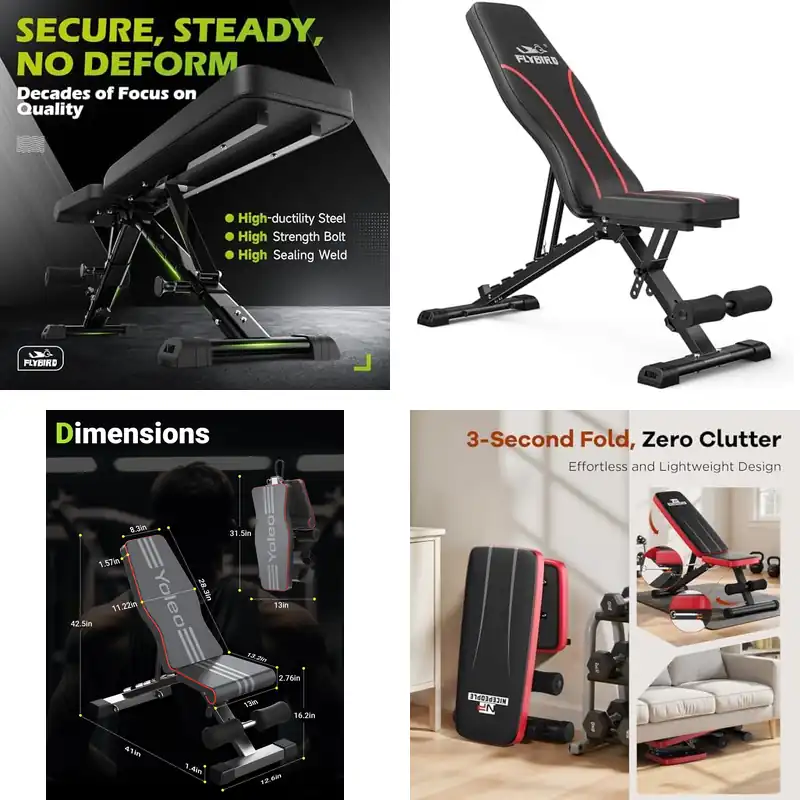 Top 10 Compact Weight Benches for Home Fitness
