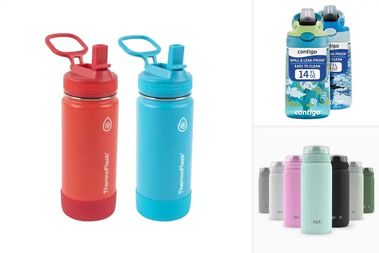 Detailed view of 10 Best Dishwasher Safe Water Bottles for Kids That Parents Love