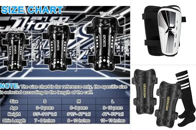 Detailed view of Best Double Straps Shin Guards