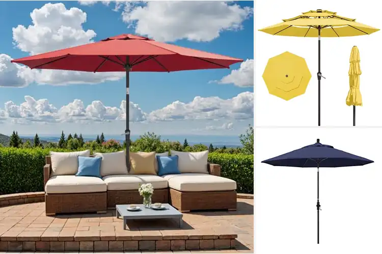 Detailed view of Best Fiberglass Frame Umbrella Ribs