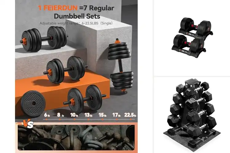 Detailed view of 10 Best Fitness Dumbbell Sets: Build Strength Now
