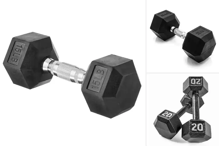 Detailed view of Best Fitness Gear Dumbbells